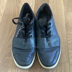 Creative Recreation black leather low top sneakers